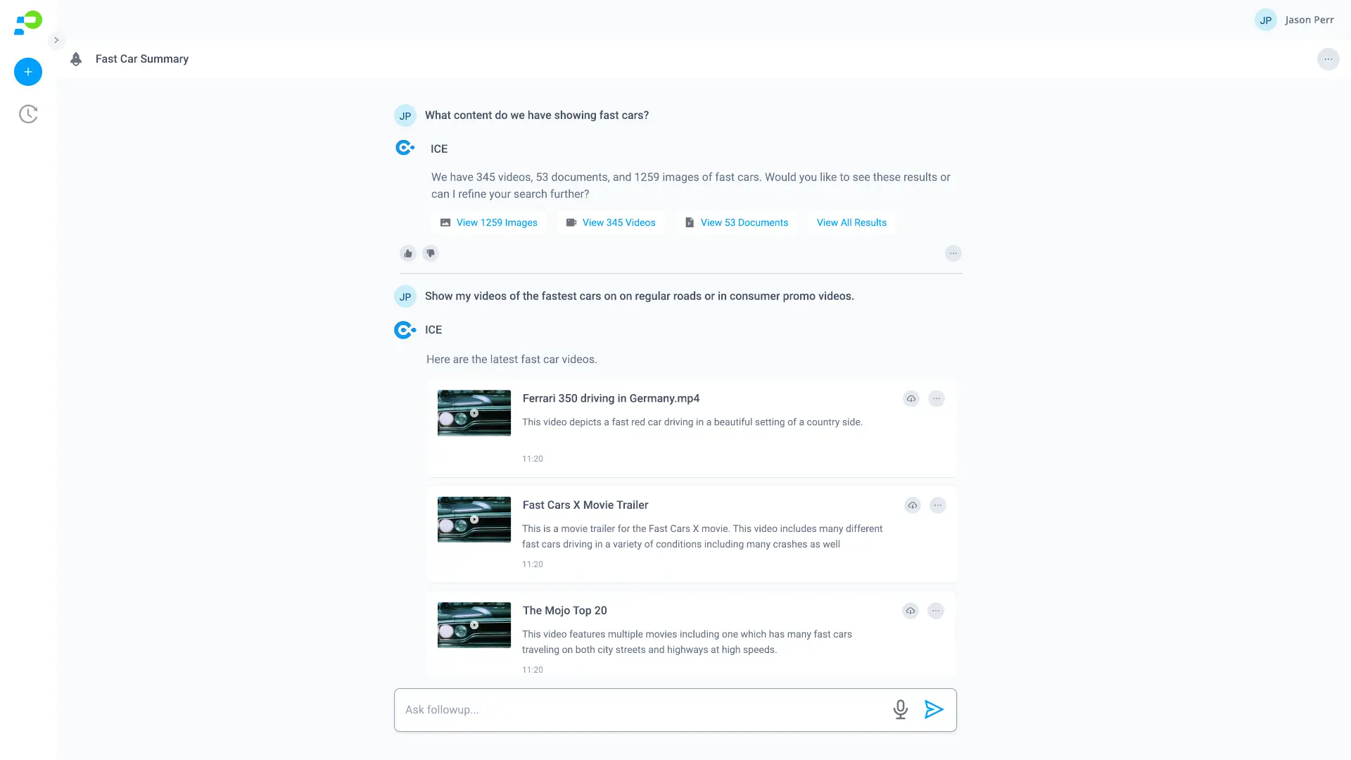 Conversational refinement with relevant media results