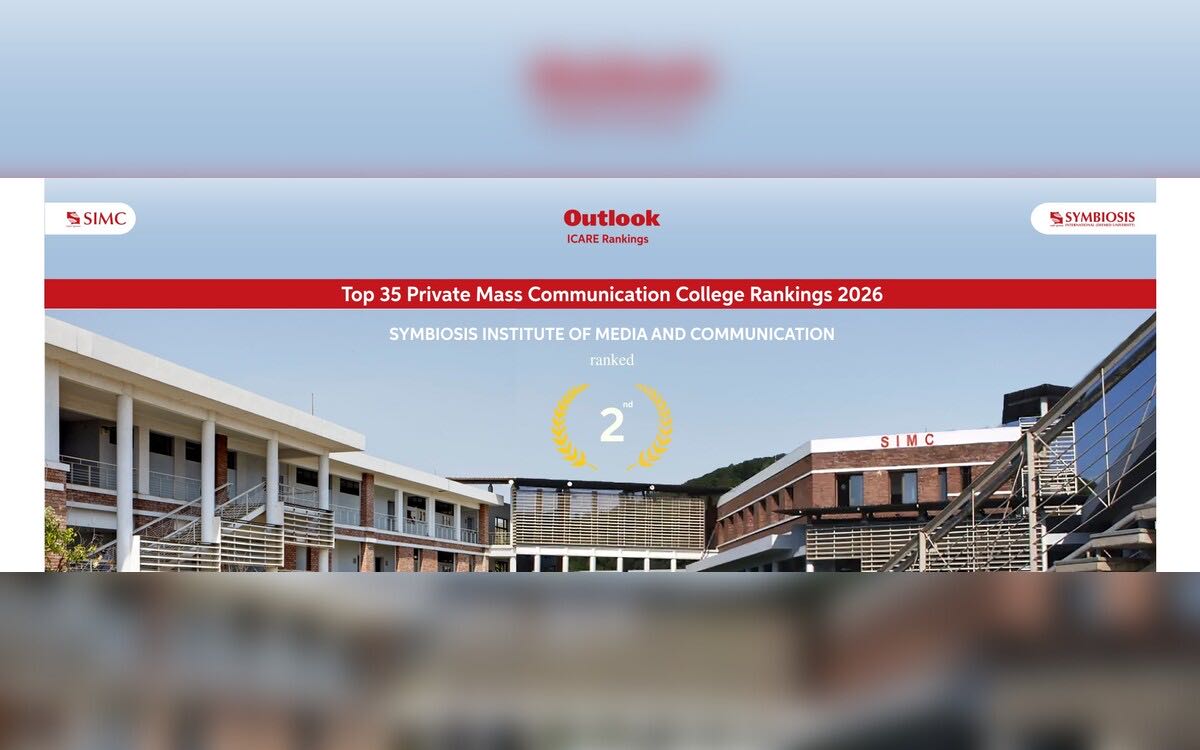 Symbiosis Institute of Media and Communication homepage hero section